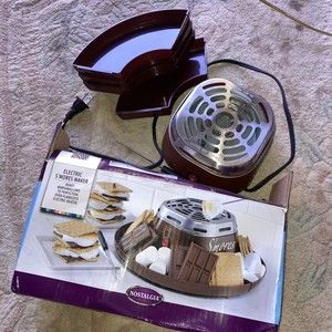 Nostalgia Indoor Electric Stainless Steel S'mores Maker
